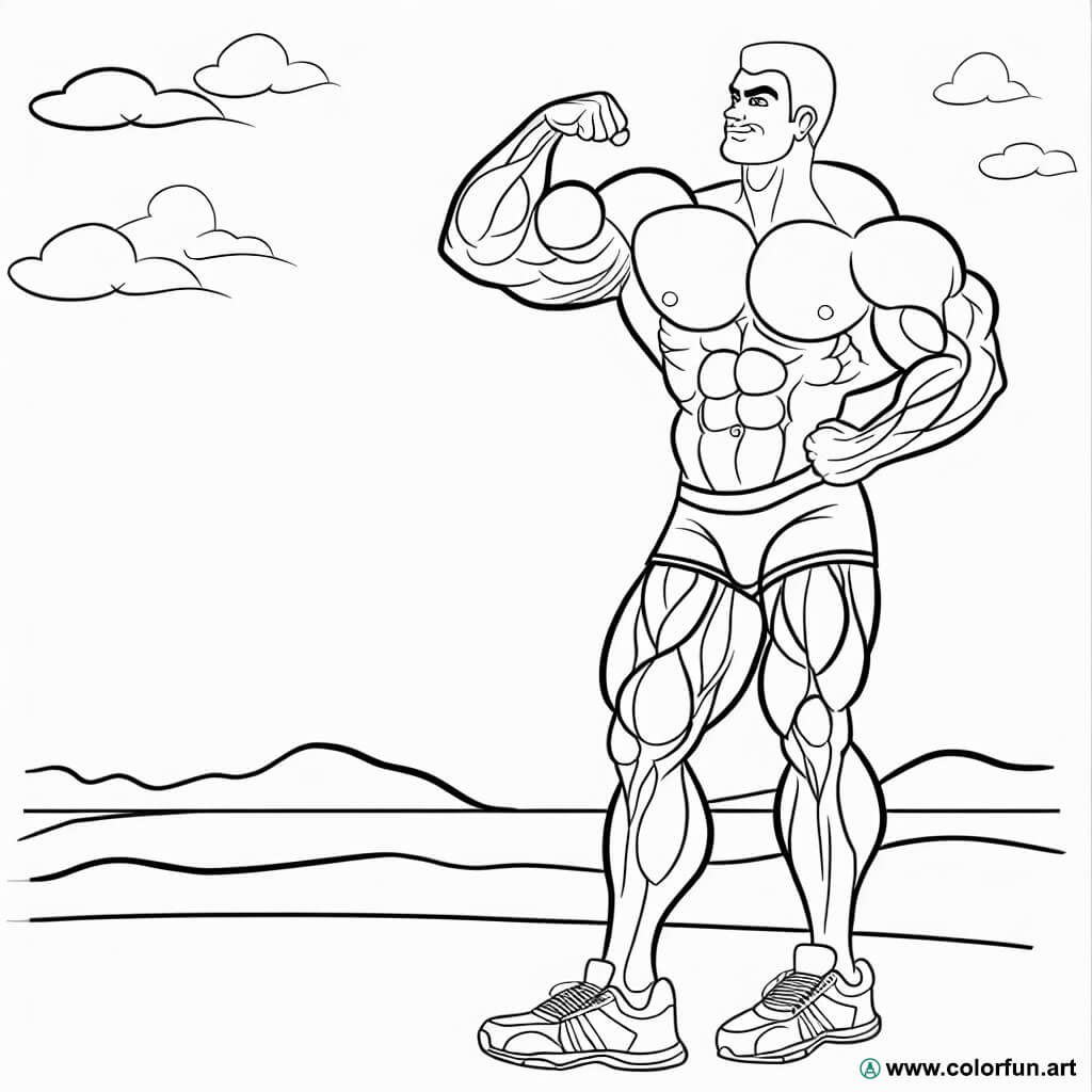 Ausmalbild Eines Muskul sen Mannes Kostenloser Download Oder Ausdruck ausmalbild-eines-muskul-sen-mannes-kostenloser-download-oder-ausdruck